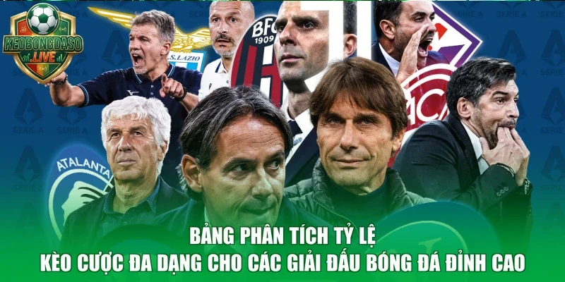 Bảng phân tích tỷ lệ kèo cược đa dạng cho các giải đấu bóng đá đỉnh cao