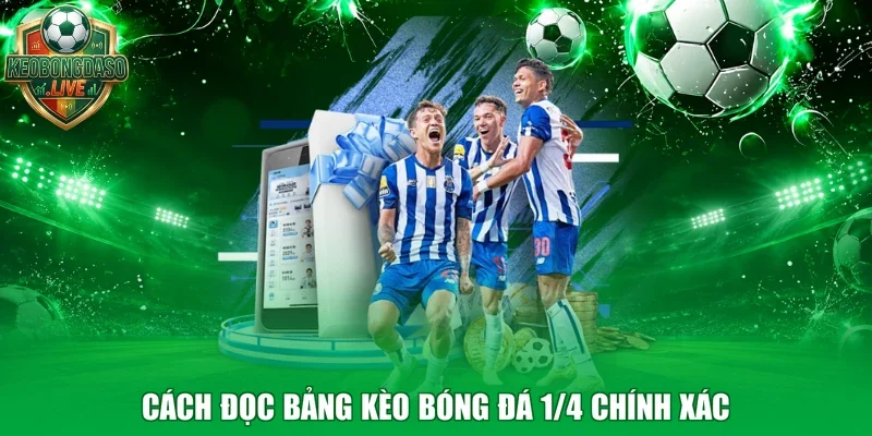 Cách đọc bảng kèo bóng đá 1/4 chính xác