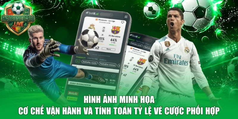 Hình ảnh minh họa cơ chế vận hành và tính toán tỷ lệ vé cược phối hợp